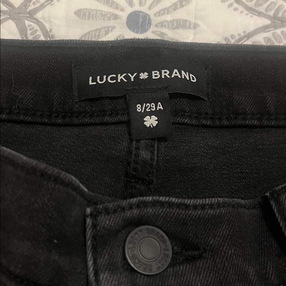 Lucky Brand Sweet Mid-rise straight black jeans, size 8/29. - Picture 4 of 9